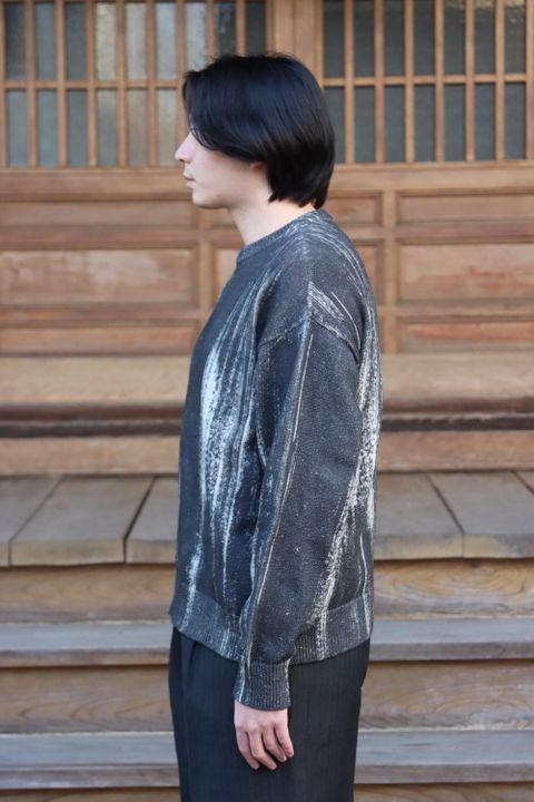 YOKE PRINTED COTTON CREWNECK SWEATER(YK22SS0347S) style.2022.2.12.
