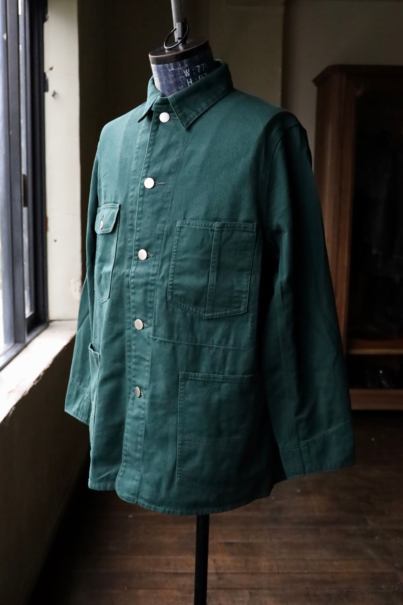 ファウンダ 25AW WORK JACKET (015FD252007)GREEN