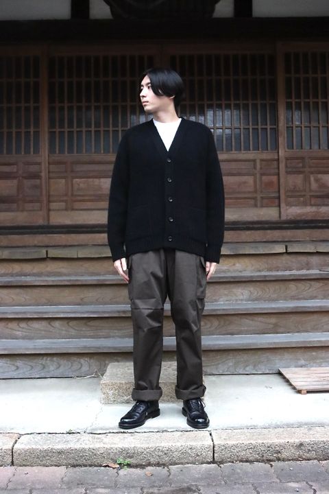A.PRESSE Fisherman Cardigan Sweater(21AAP-03-02M)BLACK style