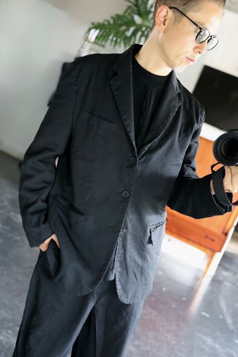 コムデギャルソンオム25FW エステルサージ製品染め3Bジャケット(HP-J012-051)BLACK☆9月5日(金)発売！