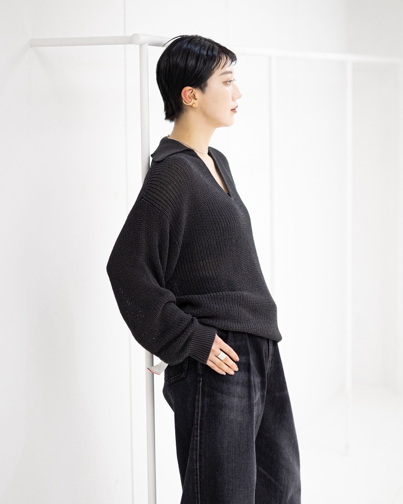 Graphpaper Coiled Wool Nylon Skipper Knit STYLE 2026.03.26