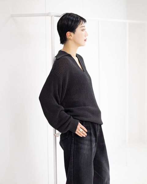 Graphpaper Coiled Wool Nylon Skipper Knit STYLE 2026.03.26