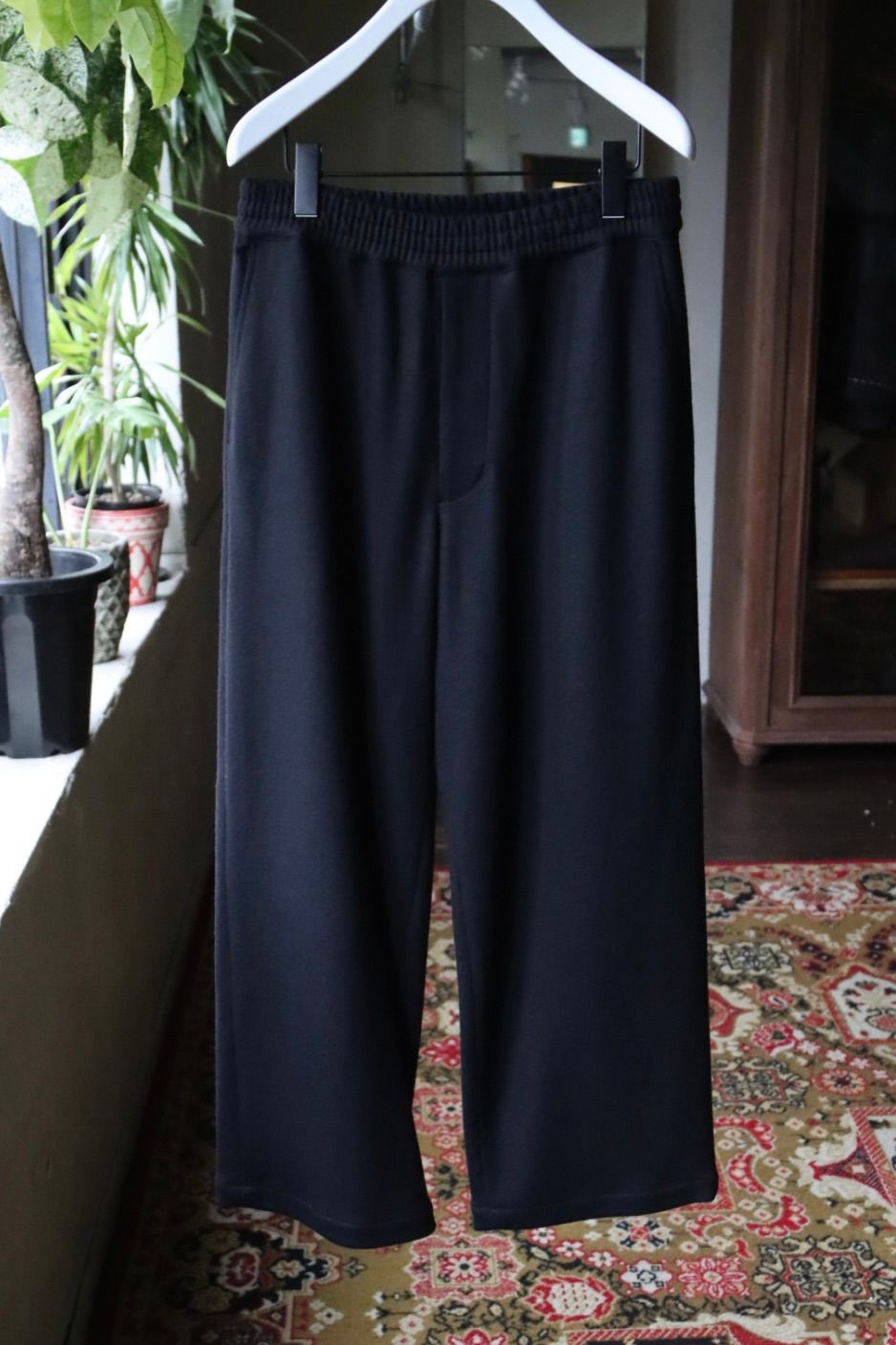 グラフペーパー 25AW Wool Smooth Flannel Easy Wide Pants(GU253-40223B)BLACK☆10月4日(土)新作発売！