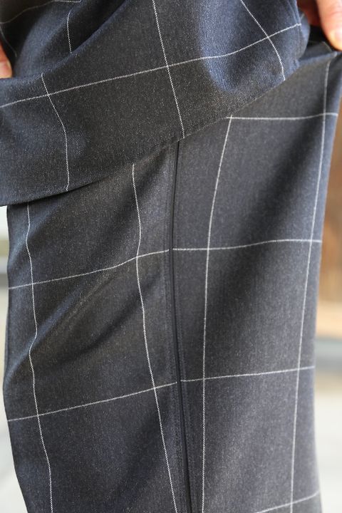 YOKE NAVY CHECKセットアップスタイル.2020.11.1.