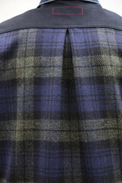 JUNYA WATANABE COMME des GARCONS MAN 綿デニム×ウールツイルチェックLevi′s Wネームジャケット style.2020.11.23.