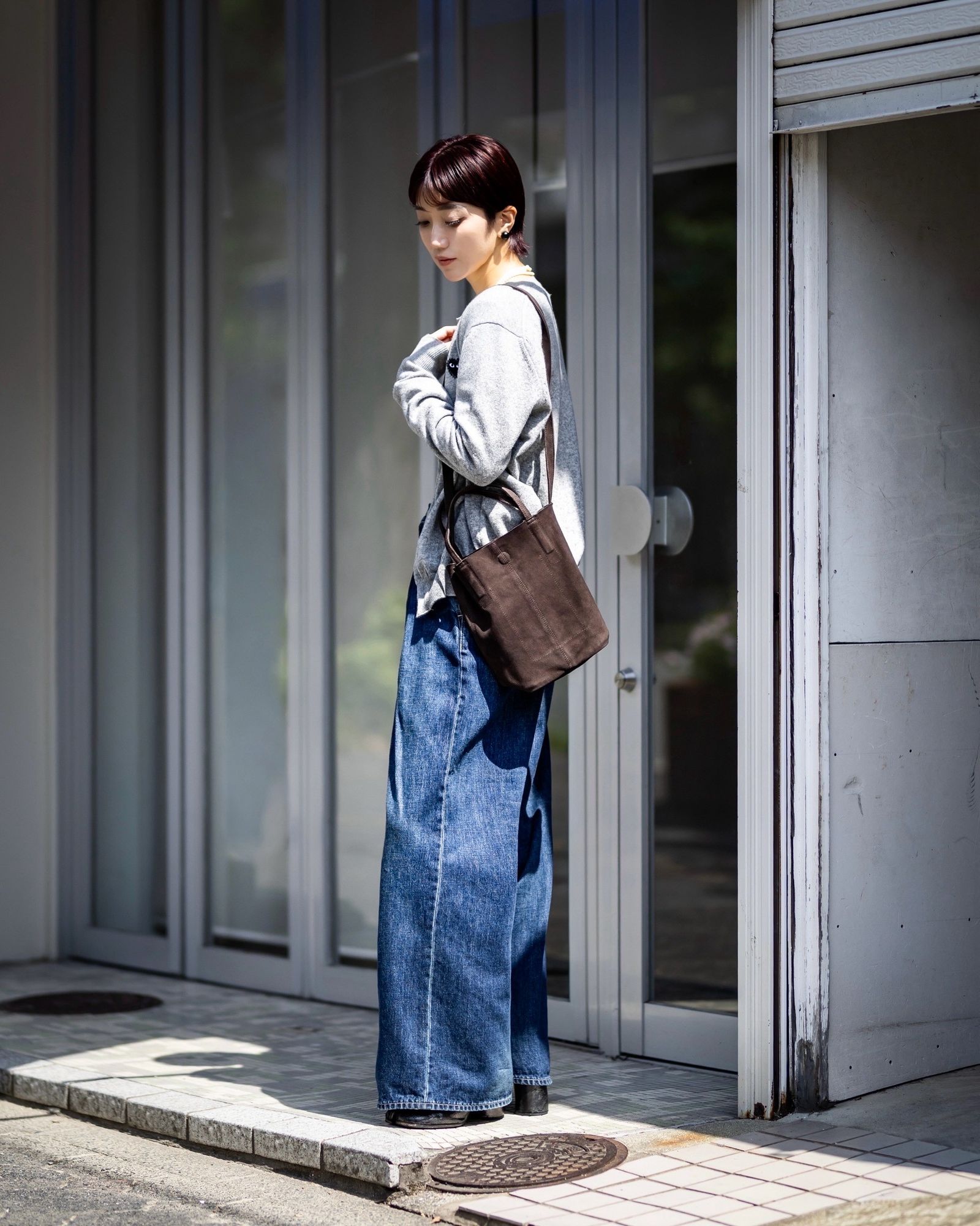 Morphee / モルフェトートバッグ2WAY SMALL TOTE(SHORT)SUEDE[DARK CHOCO]☆新作発売！