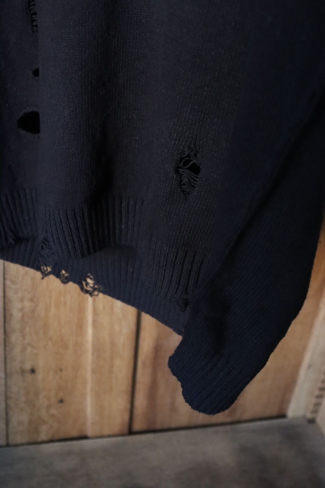 yohji yamamoto - ヨウジヤマモト24SS 7G1P HOLE DESIGN DAMAGED yohji yamamoto - ヨウジヤマモト24SS 7G1P HOLE DESIGN DAMAGED