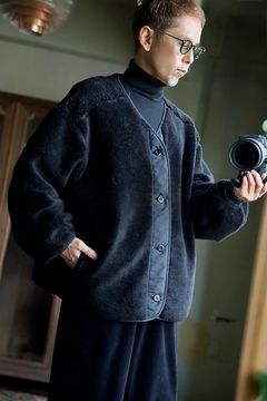 グラフペーパー Wool Boa Liner Blouson(GU263-30341)BLACK☆10月17日(土)発売！