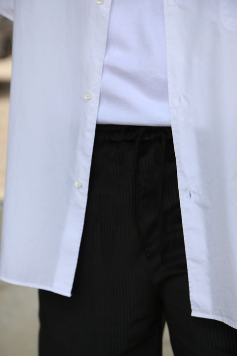 Graphpaper Broad Oversized S/S Regular Collar Shirt(GM212-50625B) style.2021.6.6.