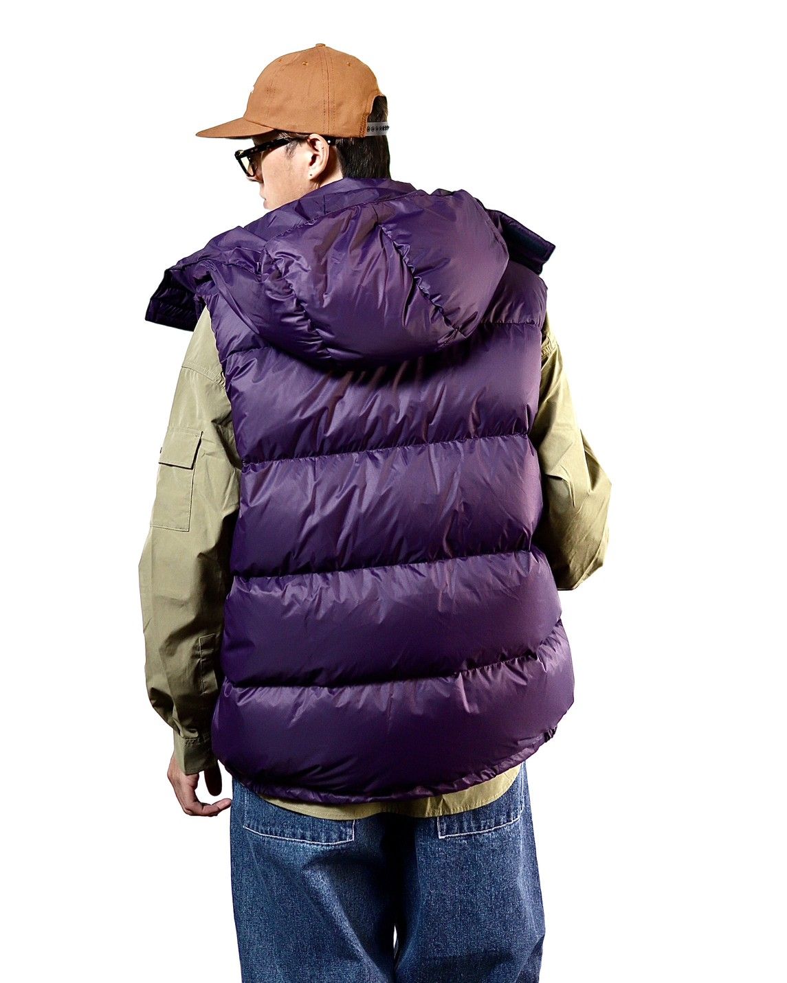 FreshService CORPORATE DOWN VEST"PURPLE"スタイル