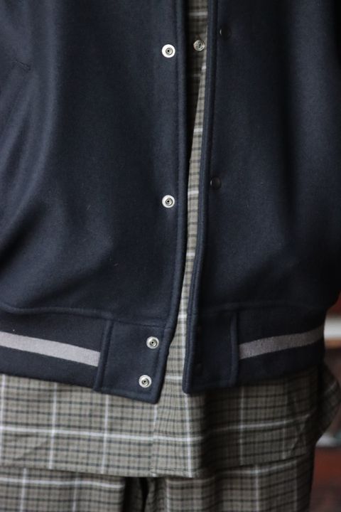 Graphpaper Scale Off Melton Stadium Jacket style.2022.9.10