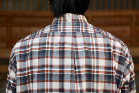 Graphpaper THOMAS MASON for GP Check B.D Box Shirt style.2020.10.4.