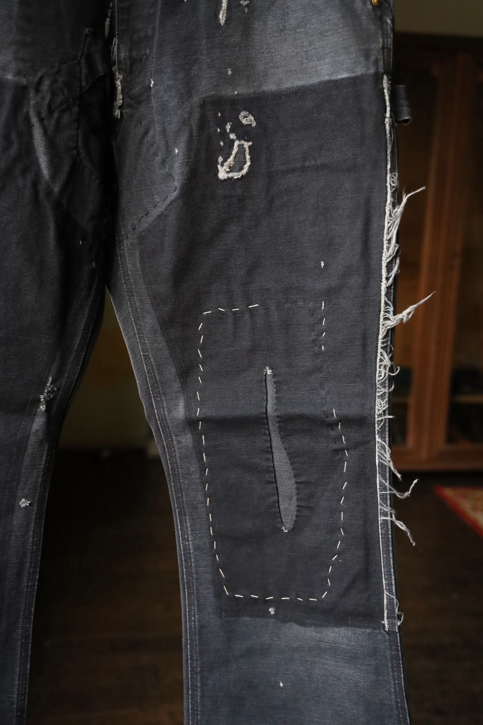 SAINT M×××××× - セントマイケル24AW DENIM DOUBLE KNEE (SM-YS1