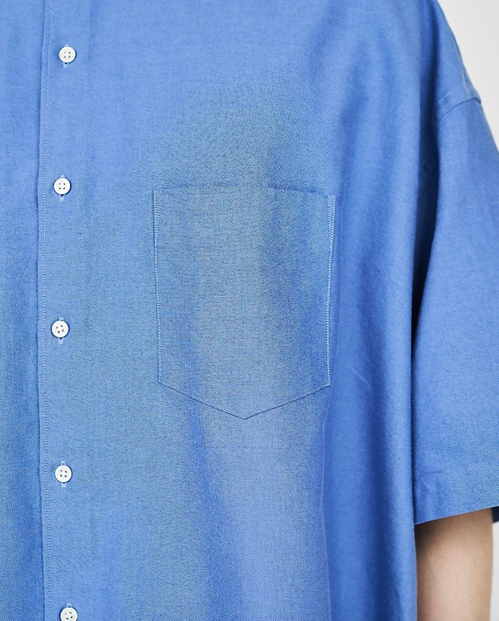 グラフペーパー Oxford S/S Oversized B.D Shirt(GM252-50076B)SAX☆6月21日(土)発売！