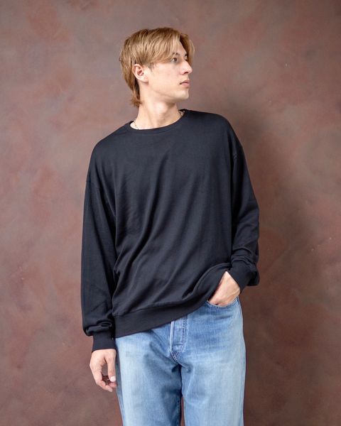 FRUIT OF THE LOOM CUT AND SEWN TOP “LIKE A KNITTED SWEATER” 金子恵治 "CHACOAL" style 2024.7.27 発売！
