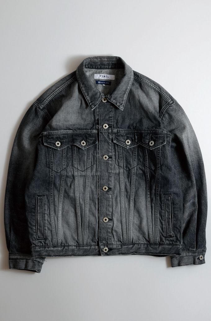 ファンダメンタル デニムジャケット THIRD THIRD JACKET 3YR WASH(FA25JK33U-BK)BLACK