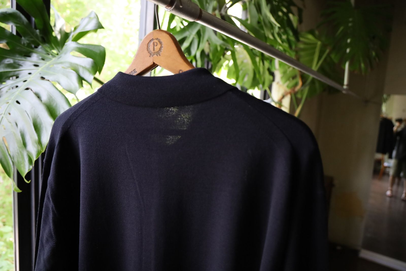 アプレッセ Wool Knit Polo Collar Cardigan(24AAP-03-07K)NAVY☆8月10日(土)発売！