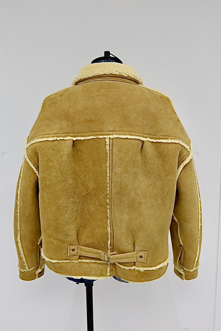 セントマイケル25AWベルベルジンコラボ BB_MOUTON JACKET (SM-HR1-0000-C59)BEIGE☆12月13日(土)新作発売！