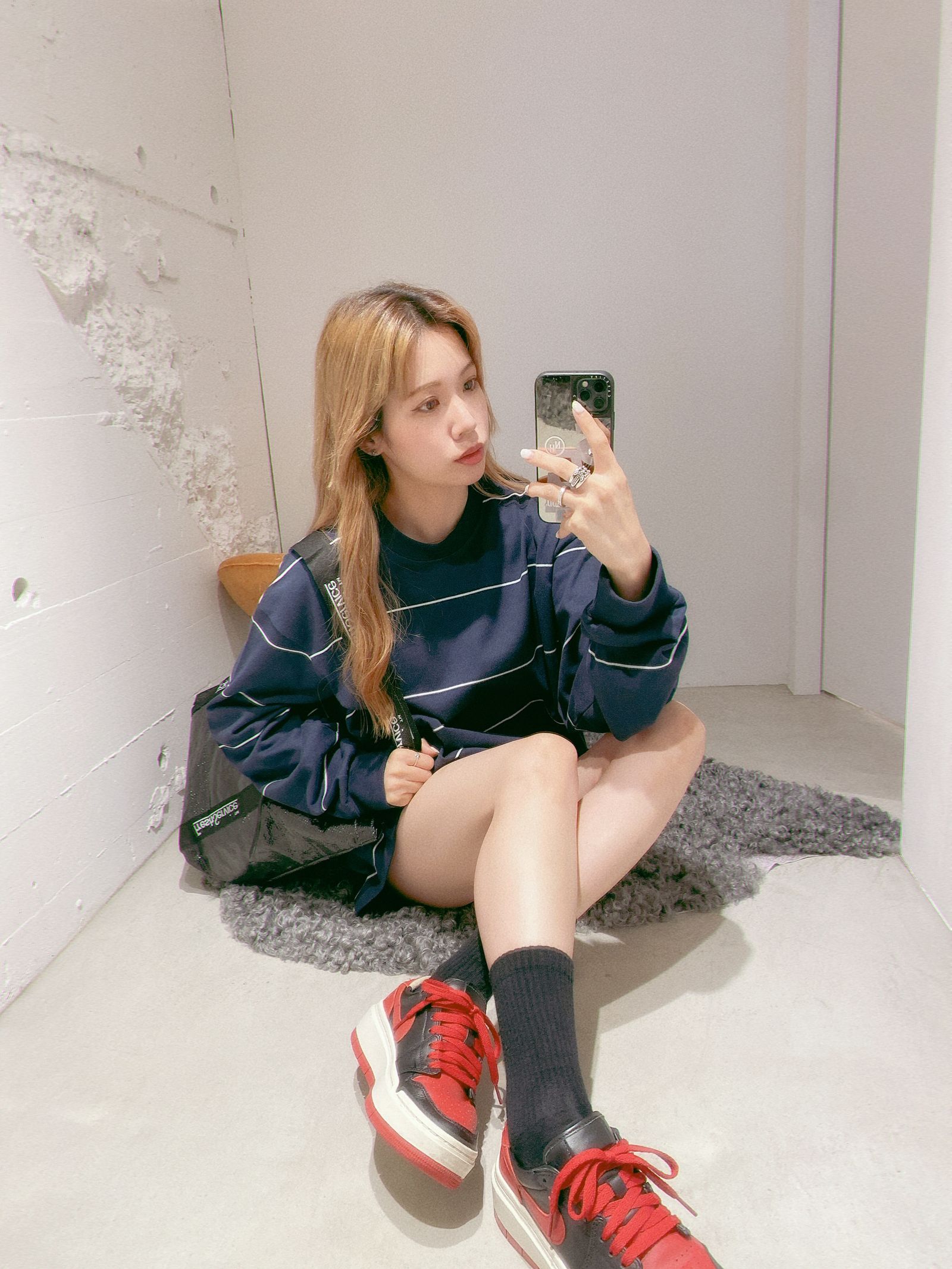 FreshService PIN BORDER L/S TEE(FSC261-70261)NAVYxWHITE ☆2月14日(土)新作発売！