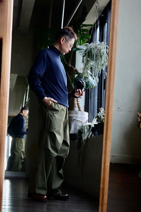 blurhms ROOTSTOCK C/N Oxford Snow Pants"DARK OLIVE"スタイル