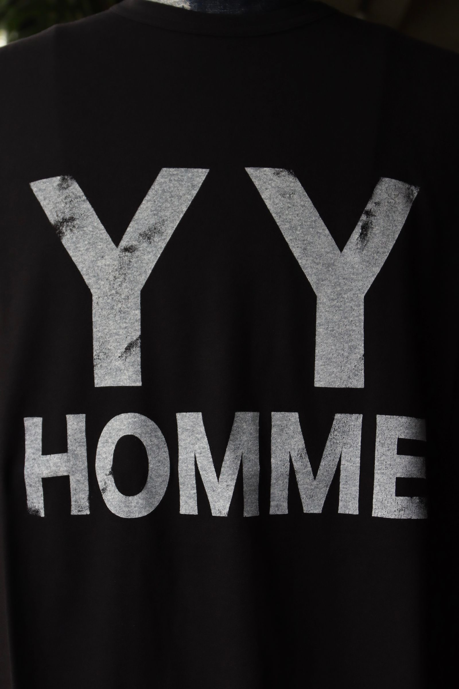 ヨウジヤマモト24SS YYHプリント半袖(HS-T90-989)BLACK