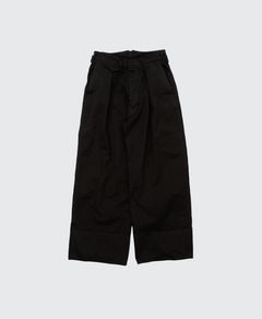 ヨーク 25FW "KATHARINE HAMNETT" Organic Cotton Wide-leg Work Pants(YK25FW01131P-KH)BLACK☆9月13日(土)発売！
