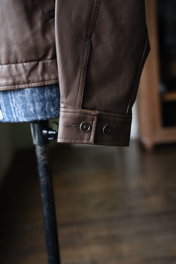 セダンオールパーパス FW25 Synthetic Leather Jacket(SD25F-JK03)Vintage Brown
