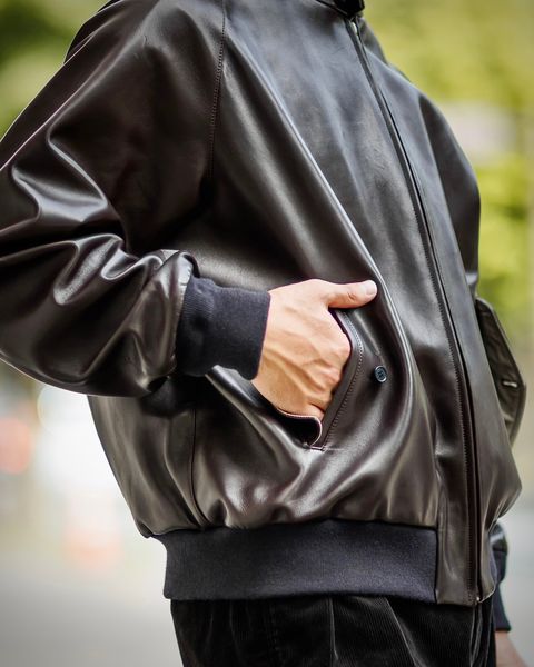 A.PRESSE Leather Harrington Jacketスタイル 9月21日(土)新作発売！