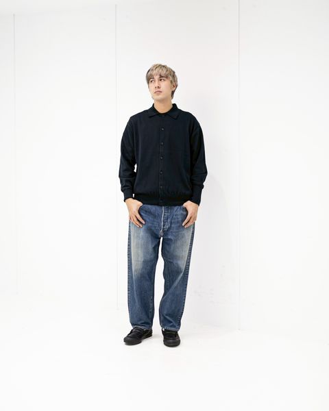 A.PRESSE Cotton Knit Polo Collar Cardigan 2月7日(土)新作発売！