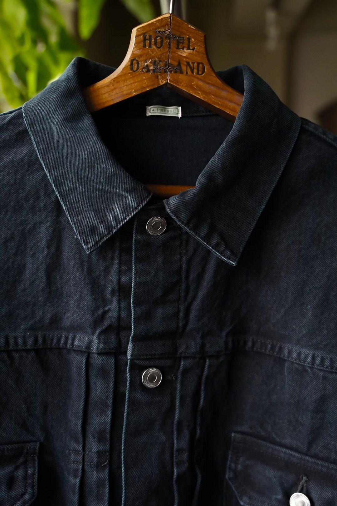 アプレッセ 2025 STYLE2  2nd Type Black Denim Jacket(25AAP-01-40)BLACK☆9月13日(土)発売！