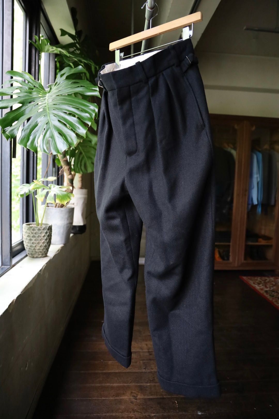 アプレッセ Tweed Trousers(24AAP-04-07H)BLACK