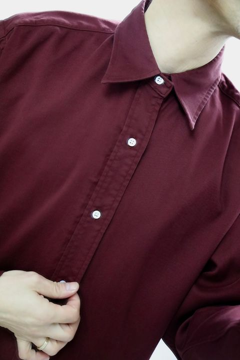 A.PRESSE 2026 STYLE1 Double Weave Twill Regular Collar Shirtsスタイル