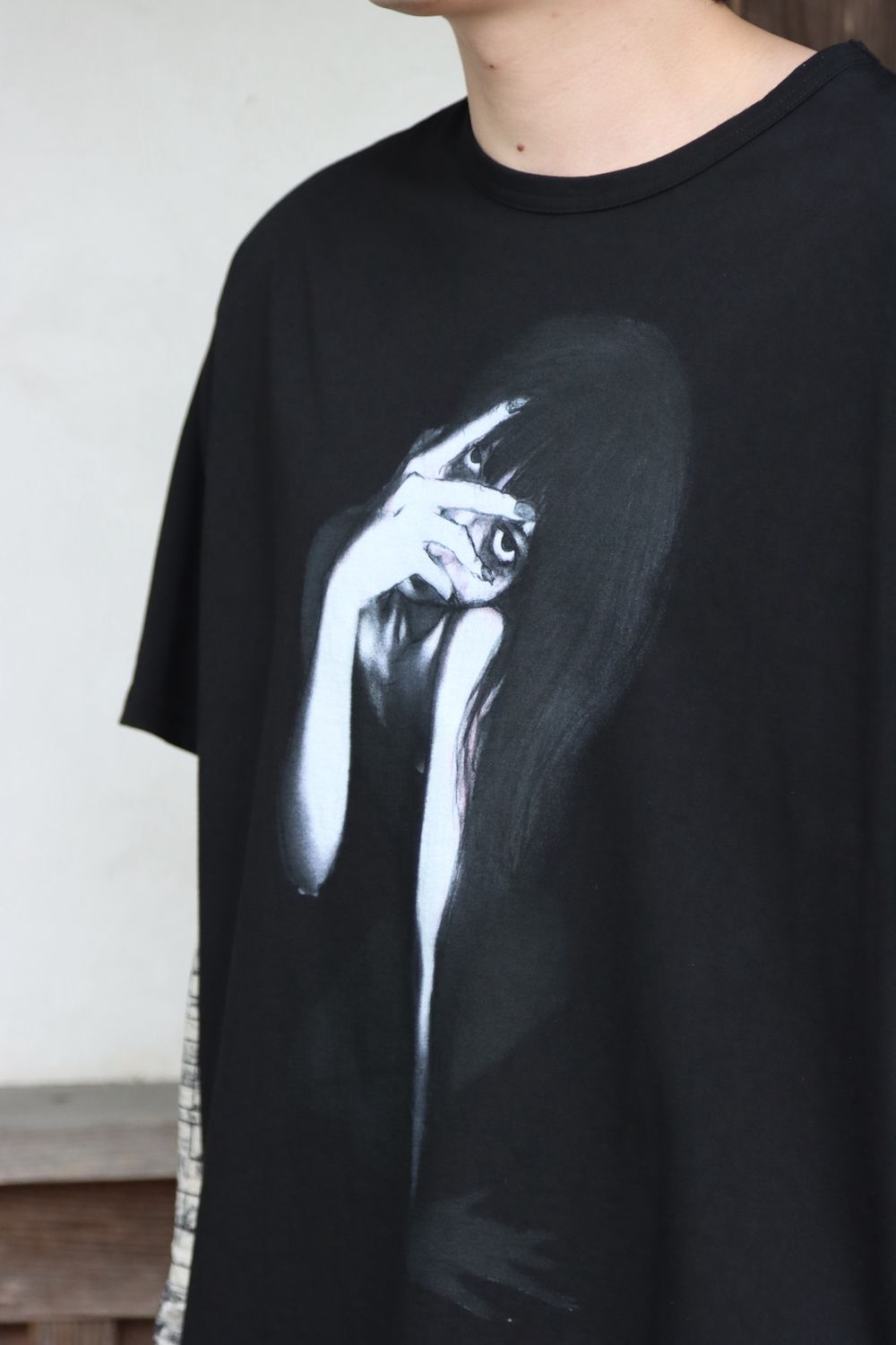 yohji yamamoto ULTIMA DENSE PLAIN STITCH WOMAN PRINT SHORT SLEEVES style.2022.1.30. ※2月2日発売