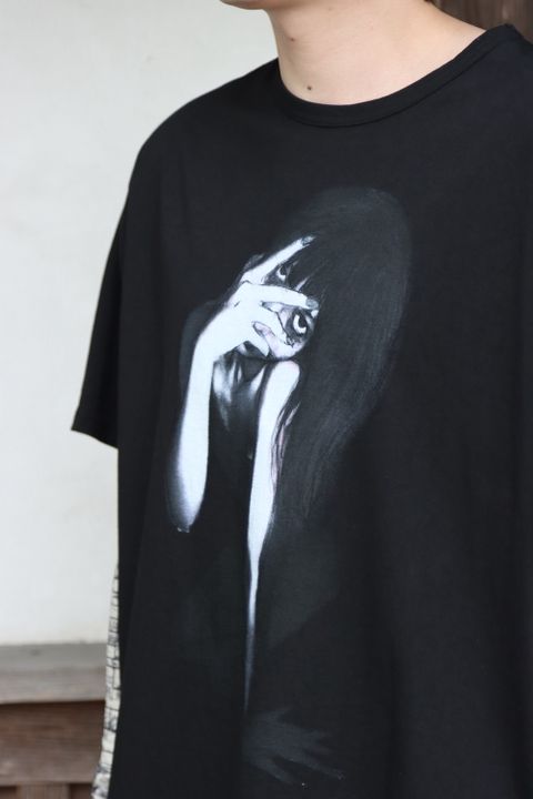 yohji yamamoto ULTIMA DENSE PLAIN STITCH WOMAN PRINT SHORT SLEEVES style.2022.1.30. ※2月2日発売