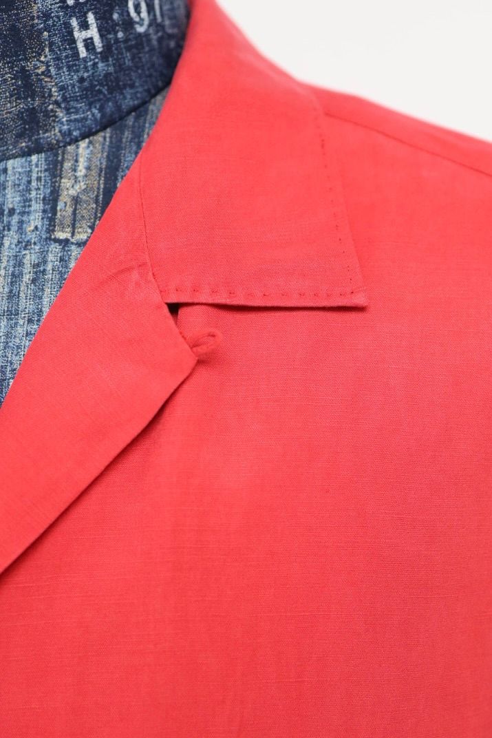アプレッセ 2026 STYLE1  Vintage Silk Linen S/S Open Collar Shirts(26SAP-02-09)RED☆4月11日(土)発売！