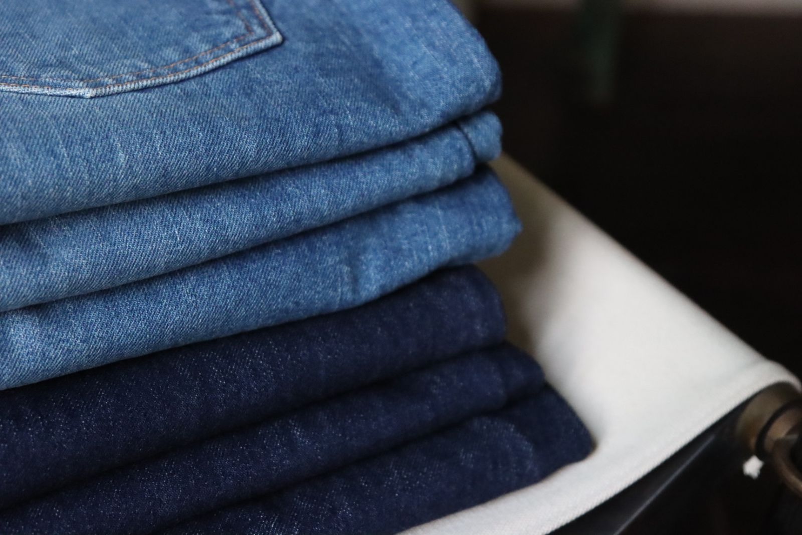 CIOTA22AWシオタ本藍スビンコットン13.5ozストレートデニム(NPTM-1STB-NIW)ネイビー(ONE WASH)