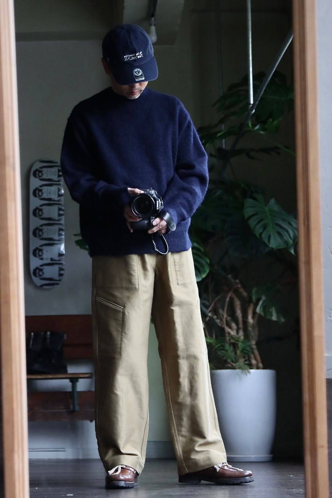 blurhms 22FW Wool Alpaka Napping Knitスタイル.2022.9.25.