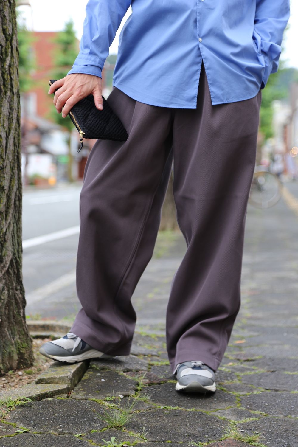 GRAPHPAPER 21aw HARD TWILL BELTED PANT - パンツ