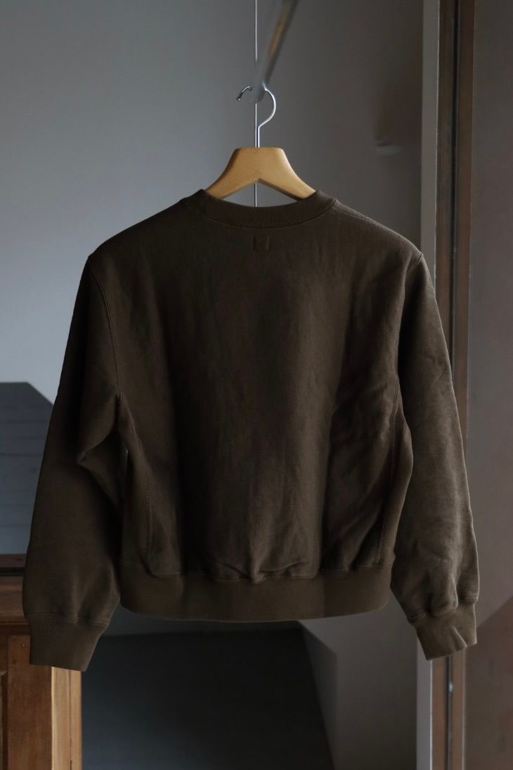 blurhms Women's 25FW Soft&Hard Sweat Crew-Neck P/O(bROOTS24F21F25)KhakiBrown☆新作発売！