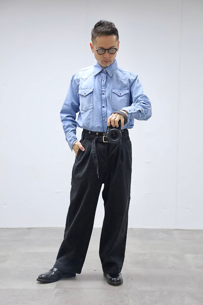 Gurank 26SS CH belted work pantsスタイル2026.3.5.