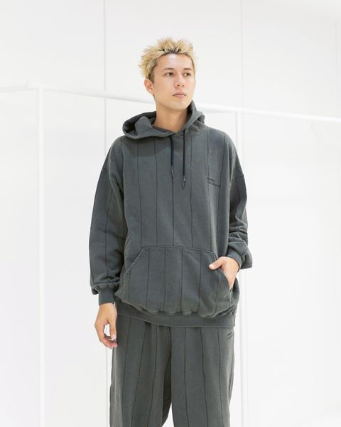 S.F.C 25FW エスエフシー STRIPE HOODY(DISCHARGED)(SFCFW25CS04)Black☆9月20日(土)発売！