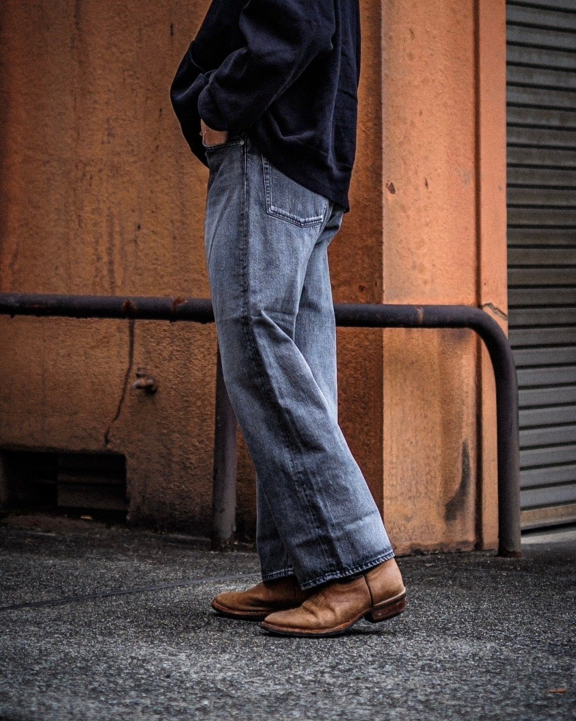 グラフペーパー Selvage Denim Five Pocket Wide Straight Pants グラフペーパー Selvage Denim Five Pocket Wide Straight Pants