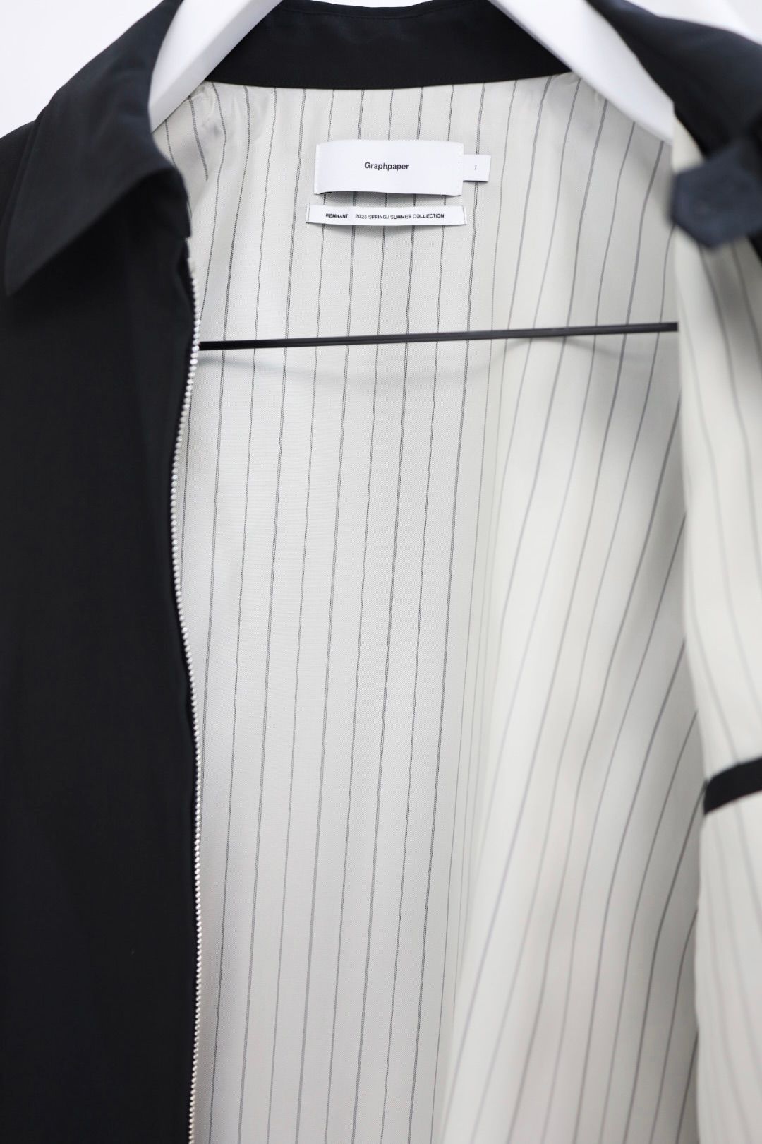 グラフペーパー 26SS Brushed Cotton Gabardine Swing Top Jacket(GM261-30394)BLACK☆2月7日(土)発売！