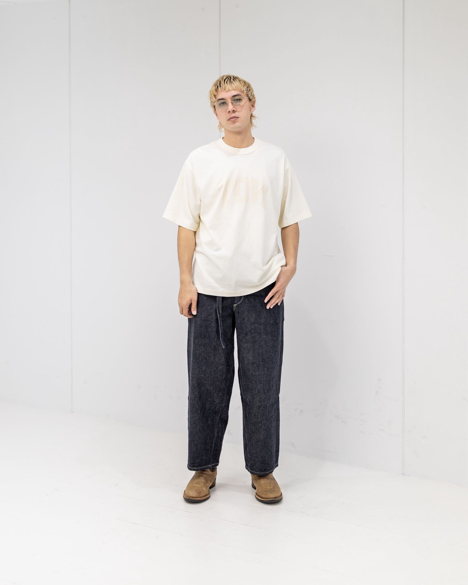 blurhms ROOTSTOCK NOT-PRINCE 88/12 Print Tee WIDE (IVORY) 新作発売！