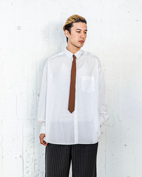 グラフペーパー Broad L/S Oversized Regular Collar Shirt  2月15日(土)新作発売！
