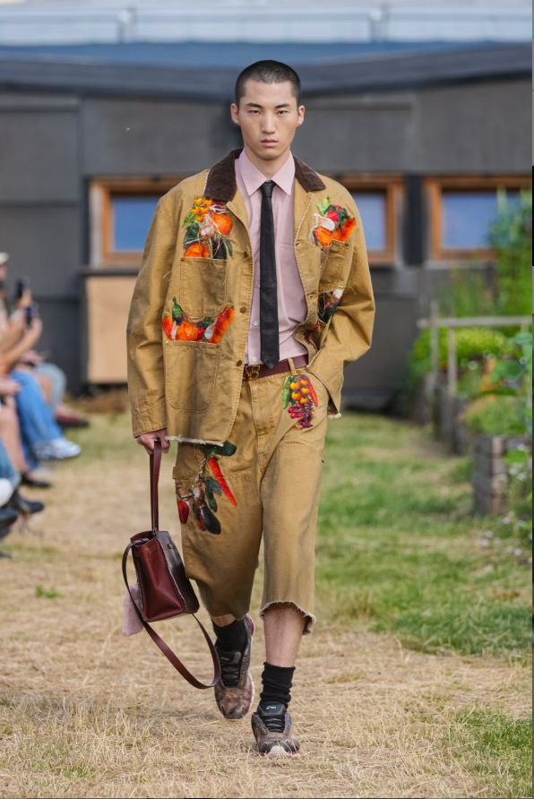 doublet ダブレット26SS VEGETABLE EMBROIDERY CUT-OFF PANTS (26SS19PT350) BEIGE ★1月17日(土)11:00発売！