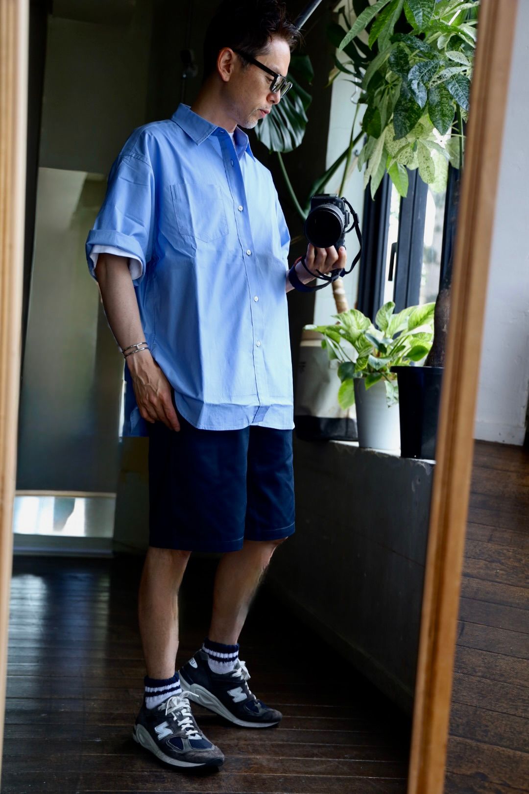 フレッシュサービス CORPORATE EASY SHORTS(NAVY)