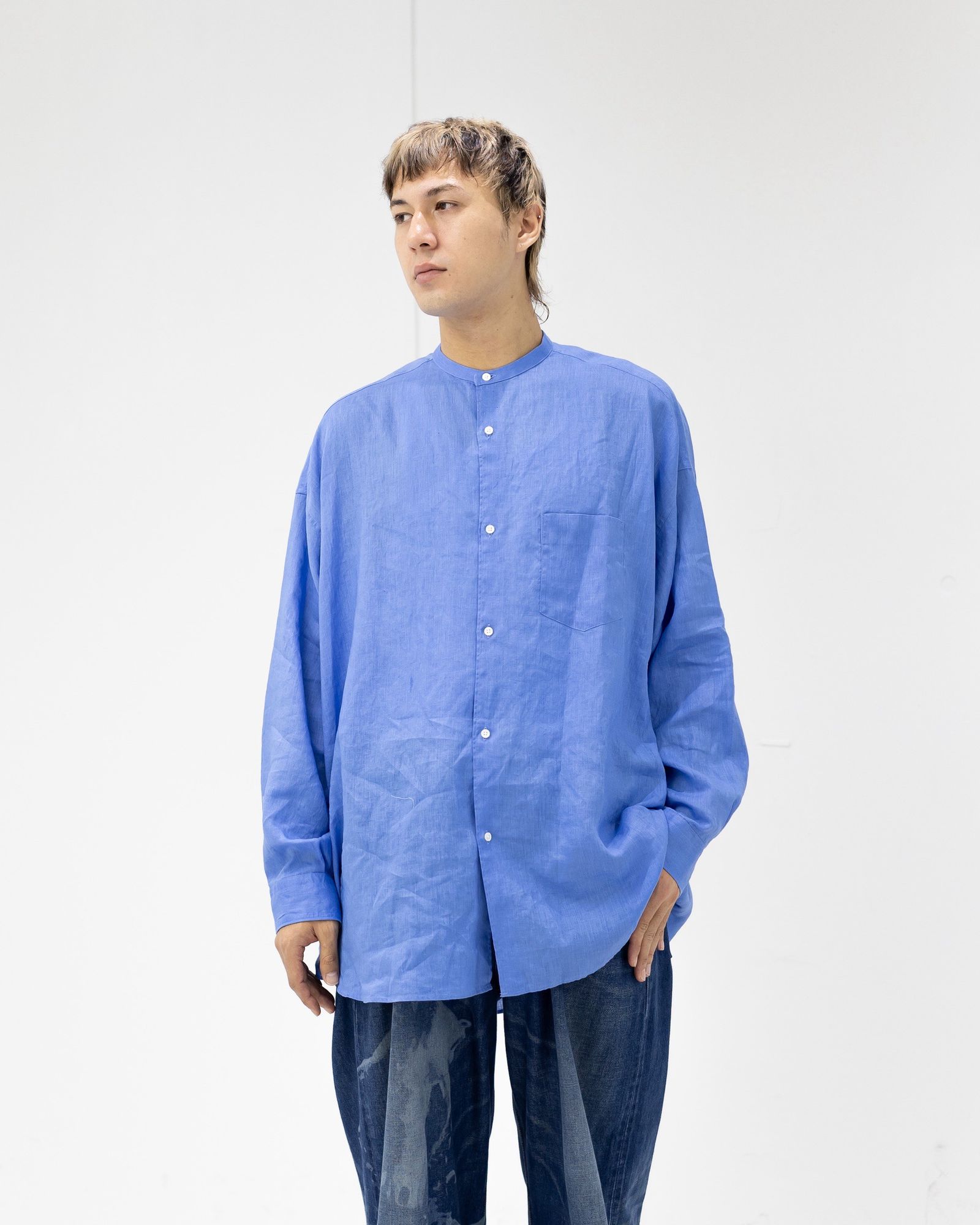 Graphpaper Linen L/S Oversized Band Collar Shirt 6月20日(土)新作発売！