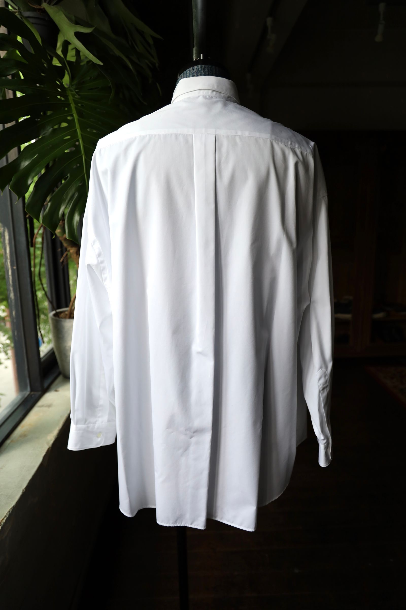 Hight Count Wide Spread Collar Shirt(GM234-50032B)WHITE