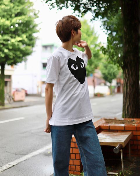 プレイコムデギャルソン BLACK HEART Tシャツstyle.2023.6.18